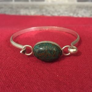 Silver & Eilat Stone Bracelet (Israel)